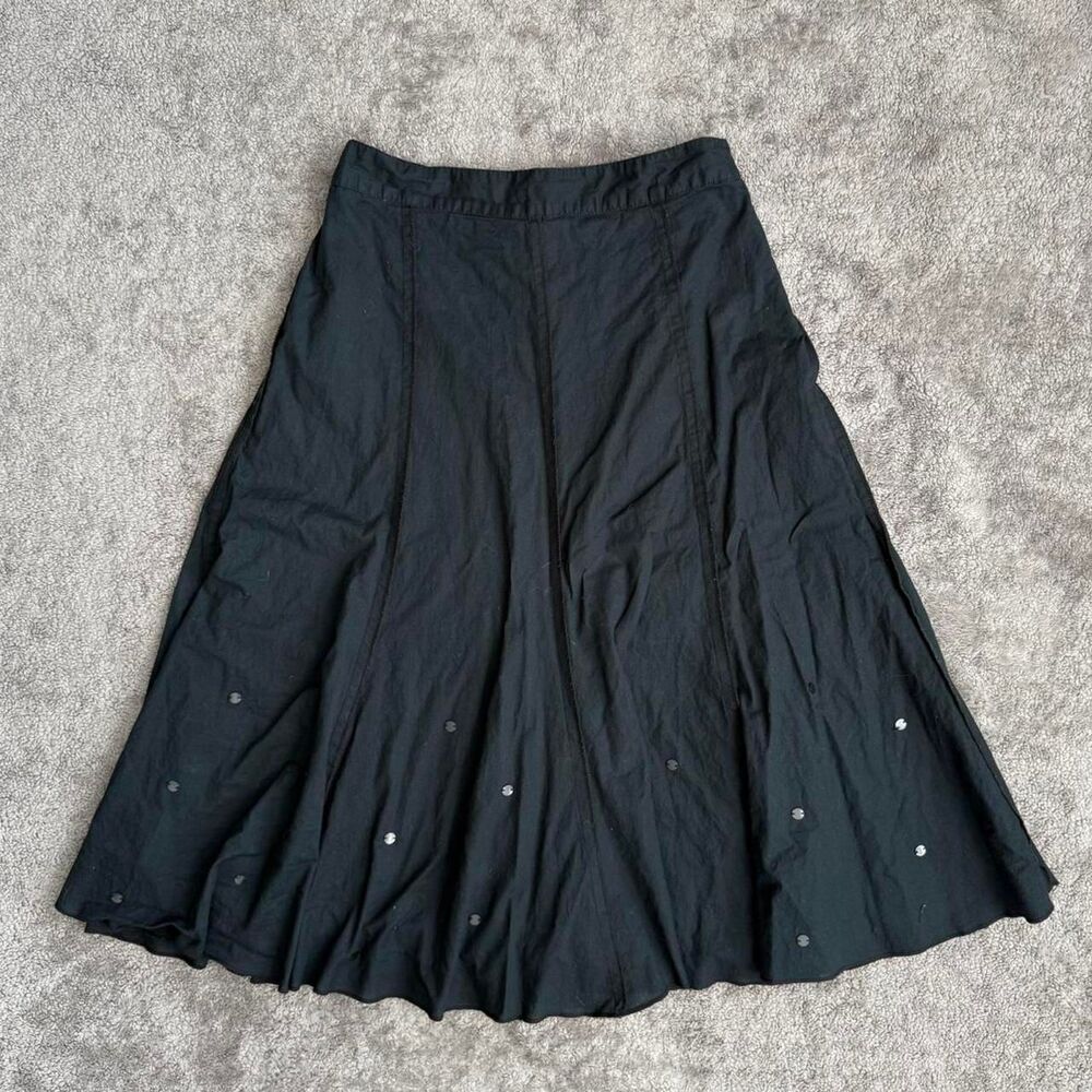 Merona black midi skirt